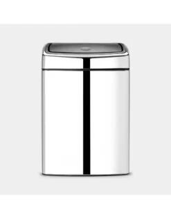 Brabantia Afvalbak Vierkant Touch Bin 10ltr Brilliant Steel