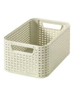 Curver Style Mandje S, Vintage Wit (28,5x19x13 Cm)