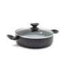 Greenpan Torino Rechte Sauteerpan/Hapjespan 28cm Met Deksel/2 Handgrepen Zwart
