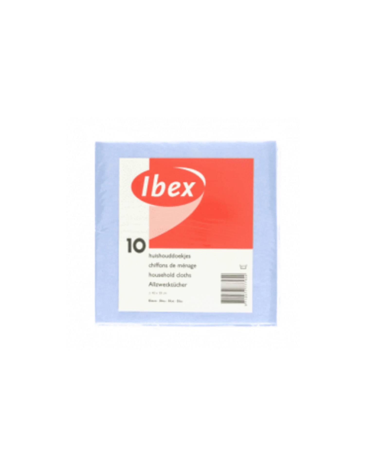 Ibex Huishouddoekje Blauw 38x40cm, 10 Stuks 1 Ibex Huishouddoekje Blauw 38x40cm, 10 Stuks