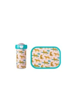 Mepal Lunchset Campus Leopard - Schoolbeker 300ml + Lunchbox 750ml