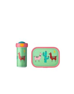 Mepal Lunchset Campus (Schoolbeker + Lunchbox) - Lama -Huishoudmiddelen Verkoop mepal mepal lunchset campus schoolbeker lunchbox l 1