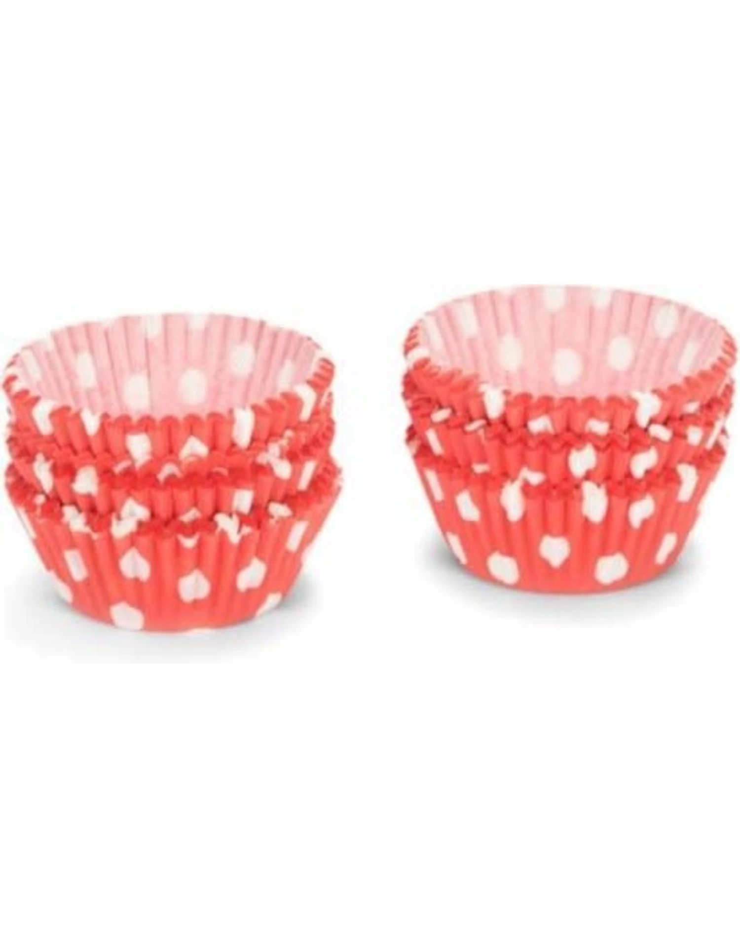 Patisse Papieren Cupcake Vormpjes Rood/Wit, 200 Stuks - 3cm 1 Patisse Papieren Cupcake Vormpjes Rood/Wit, 200 Stuks - 3cm