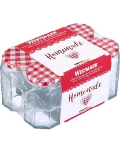 Westmark Set Van Glazen Zeskant Met Schroefdeksel- 6 Stuks (270ml, ø 63mm) -Huishoudmiddelen Verkoop westmark westmark set van glazen zeskant met schro 1