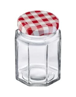 Westmark Set Van Glazen Zeskant Met Schroefdeksel - 6 Stuks (190 Ml, ø 58 Mm)