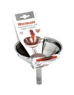 Westmark Vultrechter Met Zeef, RVS -Huishoudmiddelen Verkoop westnark westmark vultrechter met zeef rvs 2