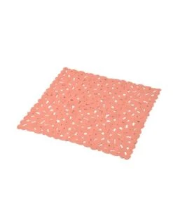 Antislip Douchemat 54X54cm Coral/Orange