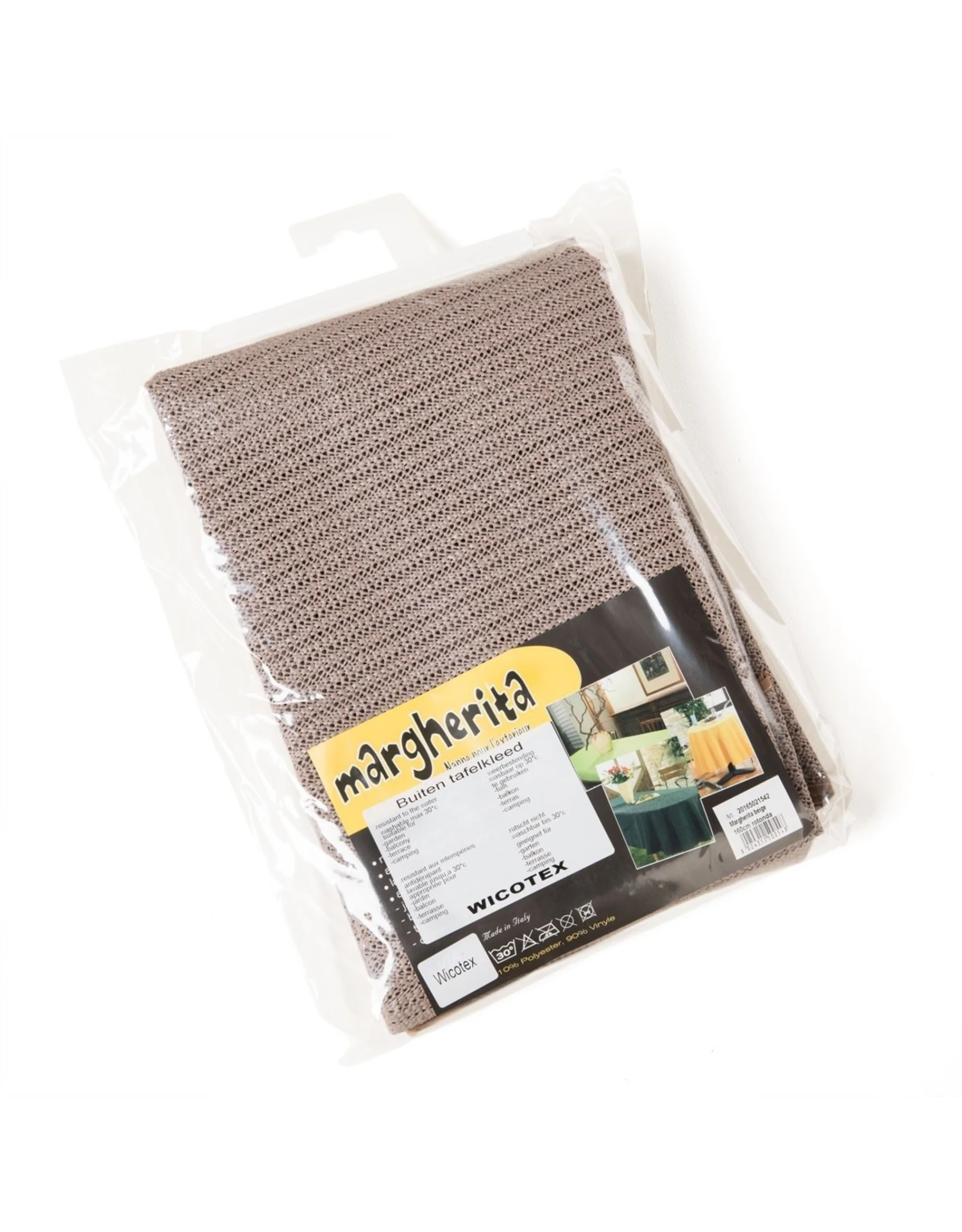 Margherita Tafelkleed 130X160 Taupe 1 Margherita Tafelkleed 130X160 Taupe