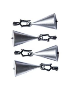Tafelkleedhangers Zilveren Kegel 4St