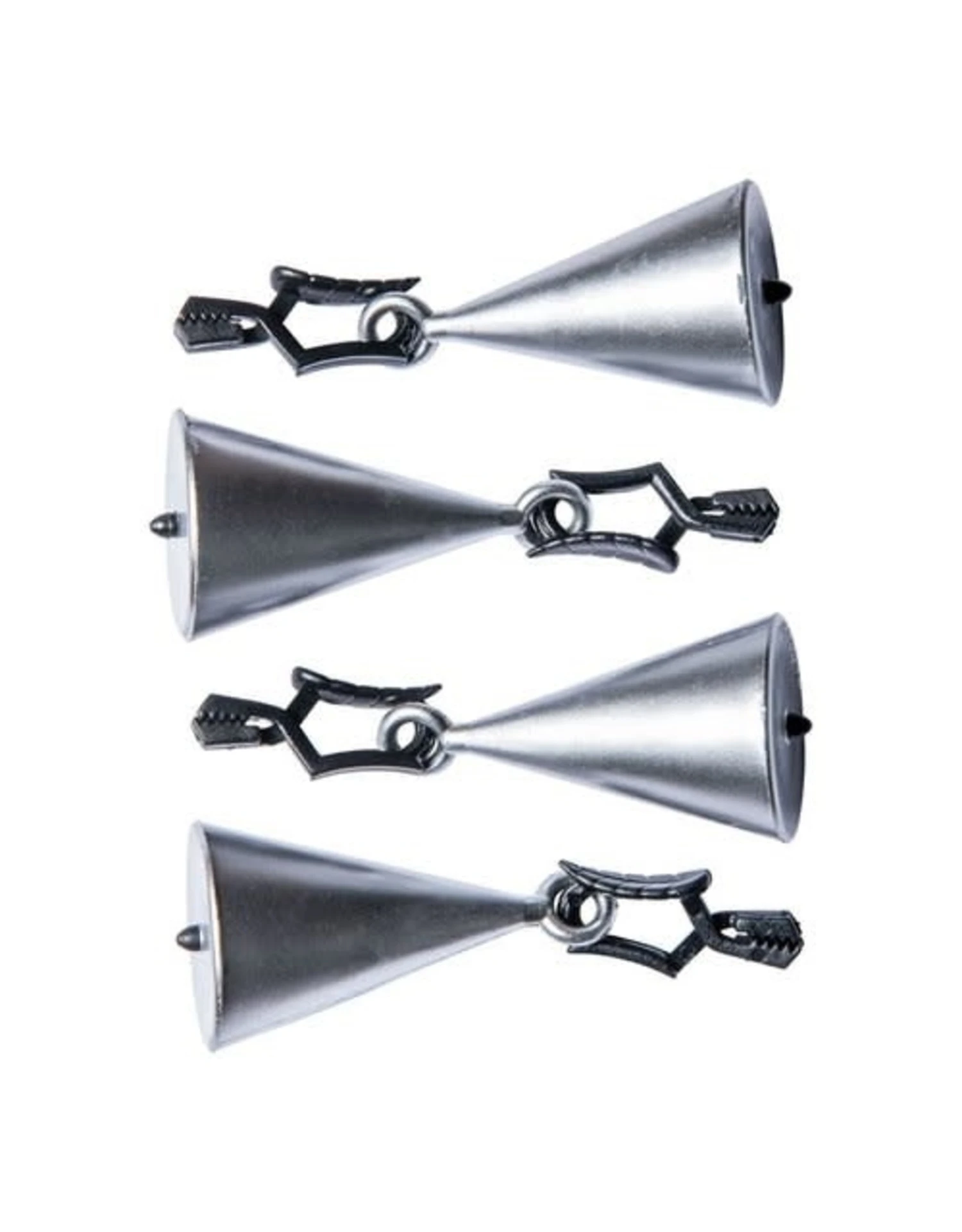 Tafelkleedhangers Zilveren Kegel 4St 1 Tafelkleedhangers Zilveren Kegel 4St